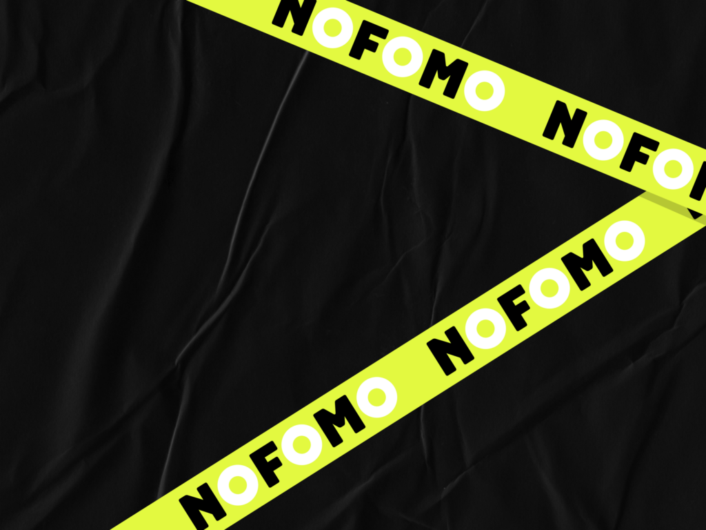 Bright yellow strips on dark background-unique brand identity